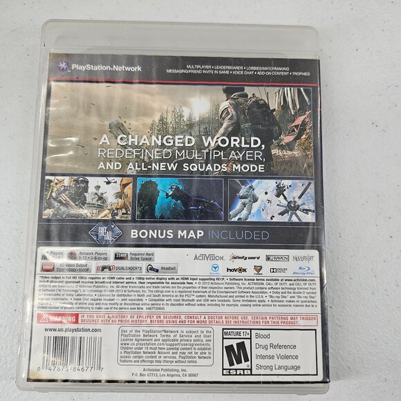 Call of Duty Ghosts Sony PlayStation 3 PS3 Video Game Complete Shooter Tested - Picture 4 of 5